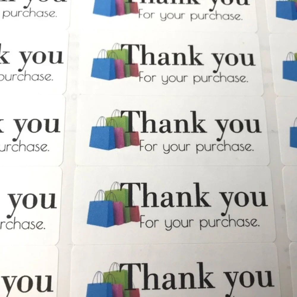 90 thank you for your purchase stickers